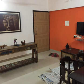 Living Room in 1 BHK Apartment at Crystal Paradise Residences, Mota Nagar – for Rent