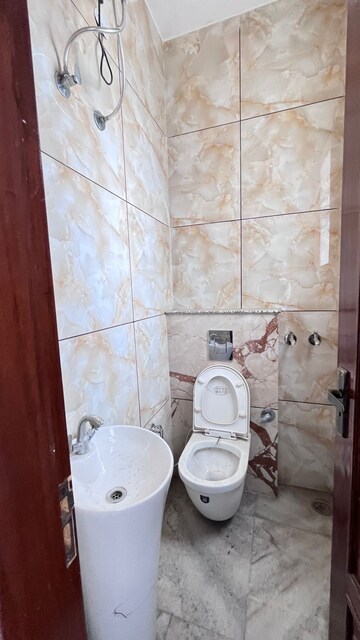 Bathroom in 3 BHK Apartment at Aerocity – for Rent