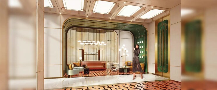 Living Room, lodha-marq 4 Bedroom 2616 Sq.Ft. Apartment In Tardeo Mumbai 9068873