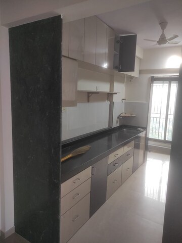 Kitchen in 3 BHK Apartment at Nirmal Polaris, Mulund West – for Rent