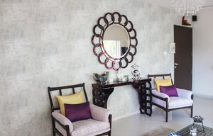 Living Room in 3 BHK Apartment at Sea Garden View, Santacruz West – for Sale