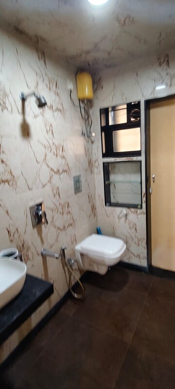 Bathroom in 2 BHK Apartment at Kabra Hyde Park, Manpada – for Rent