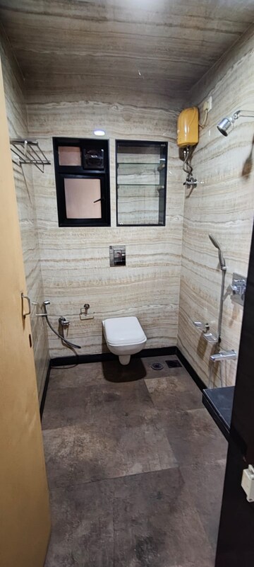 Bathroom in 2 BHK Apartment at Kabra Hyde Park, Manpada – for Rent