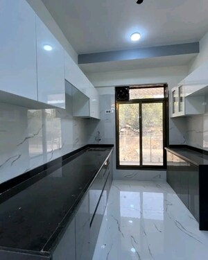 Kitchen in 1 RK Apartment at Agarwal Paramount, Virar West – for Sale
