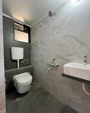 Bathroom in 1 RK Apartment at Agarwal Paramount, Virar West – for Sale