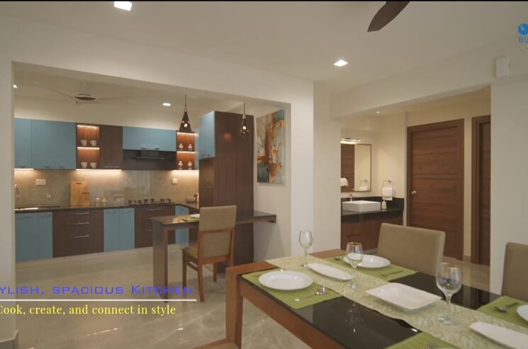 Kitchen, viyyur 3 Bedroom 2500 Sq.Ft. Apartment In Viyyur Thrissur 9069046