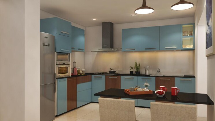 Kitchen, viyyur 3 Bedroom 2500 Sq.Ft. Apartment In Viyyur Thrissur 9069046