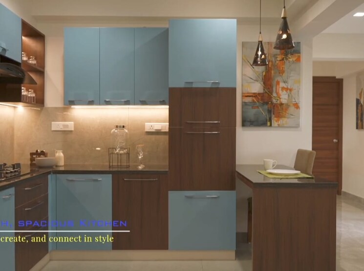 Kitchen, viyyur 3 Bedroom 2500 Sq.Ft. Apartment In Viyyur Thrissur 9069046