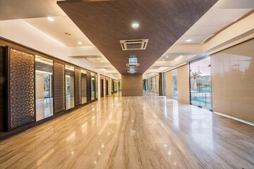 Building Lobby in 2 BHK Apartment at Runwal Garden City, Balkum Pada – for Rent