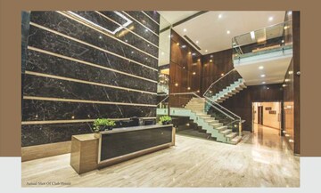 Staircase in 2 BHK Apartment at Runwal Garden City, Balkum Pada – for Rent