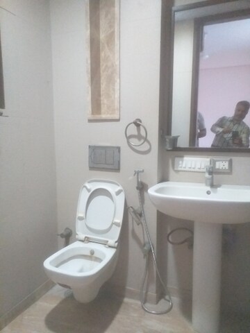 Bathroom in 3 BHK Builder Floor at East Patel Nagar – for Rent