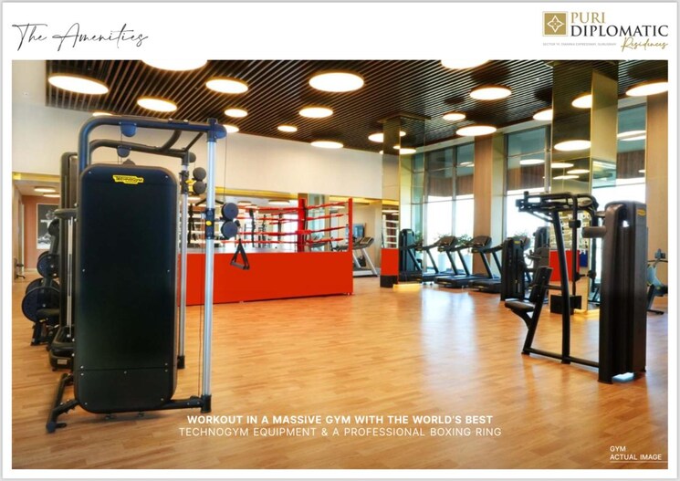 Gym, puri-diplomatic-residences 3 Bedroom 2440 Sq.Ft. Apartment In Sector 111 Gurgaon 9069201