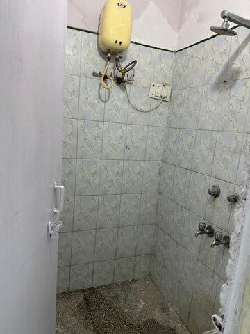Bathroom in 2 BHK Builder Floor at Boutique Residential Apartments C-220, Malviya Nagar – for Rent