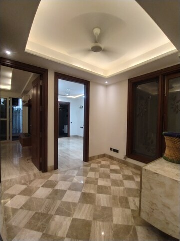 Living Room in 3 BHK Builder Floor at Shivalik Colony – for Rent
