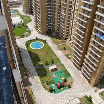 Balcony in 3 BHK Apartment at Amrapali Crystal Homes, Sector 76 – for Rent