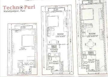Floor Plan in Studio Apartment at Maltipatpur – for Sale