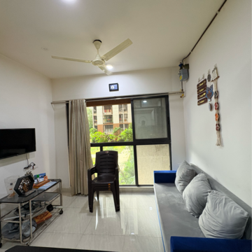Living Room in 1 BHK Apartment at Lodha Crown Quality Homes, Saket Complex – for Rent