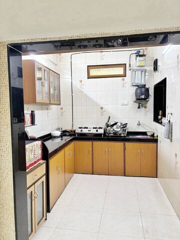 Kitchen in 1 BHK Apartment at Sawan Plaza CHS, Kopar Khairane – for Rent