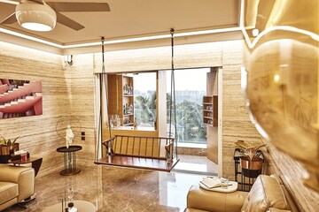 Living Room in 3 BHK Apartment at Shapoorji Pallonji Vicinia, Powai – for Rent