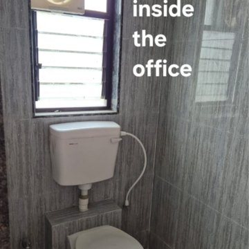 Bathroom in  Office Space at Mittal Petals, Park Street – for Sale