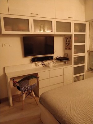 Kitchen in 3 BHK Apartment at Romell Aether, Goregaon East – for Sale