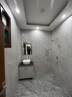 Attached Bathroom in 3 BHK Builder Floor at Dhakoli – for Sale