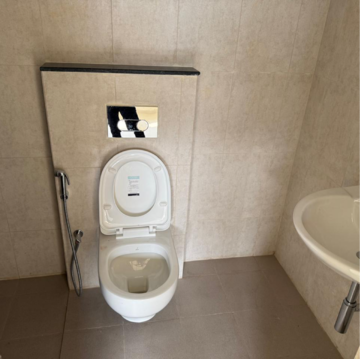 Bathroom in 3 BHK Apartment at Shapoorji Pallonji Vanaha Verdant Mahogany, Lavale – for Sale