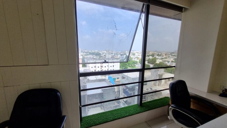 Balcony, prahlad nagar Commercial Office Space 600 Sq.Ft. In Prahlad Nagar Ahmedabad 9069656