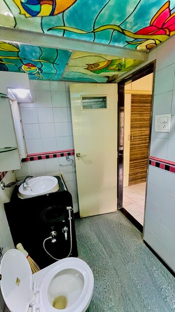 Attached Bathroom in 3 BHK Apartment at Shanti Niketan Malad, Orlem – for Rent