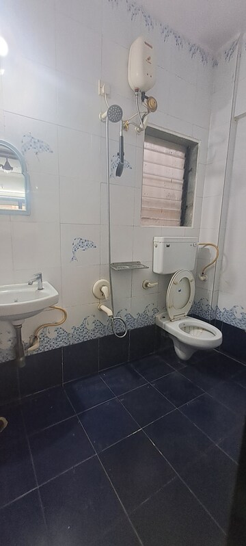 Bathroom in 1 BHK Apartment at HDIL Dheeraj Diamond, Malad West – for Rent