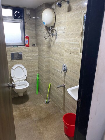 Bathroom in 2 BHK Apartment at Chandak Cornerstone, Worli – for Rent