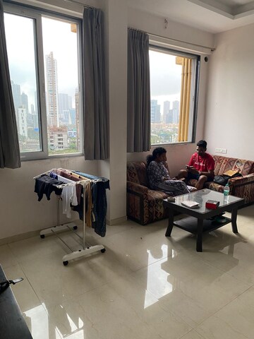 Living Room in 2 BHK Apartment at Chandak Cornerstone, Worli – for Rent