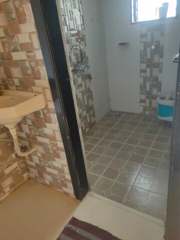 Bathroom in 1 BHK Apartment at Sai Siddhant Palace, Nalasopara East – for Rent