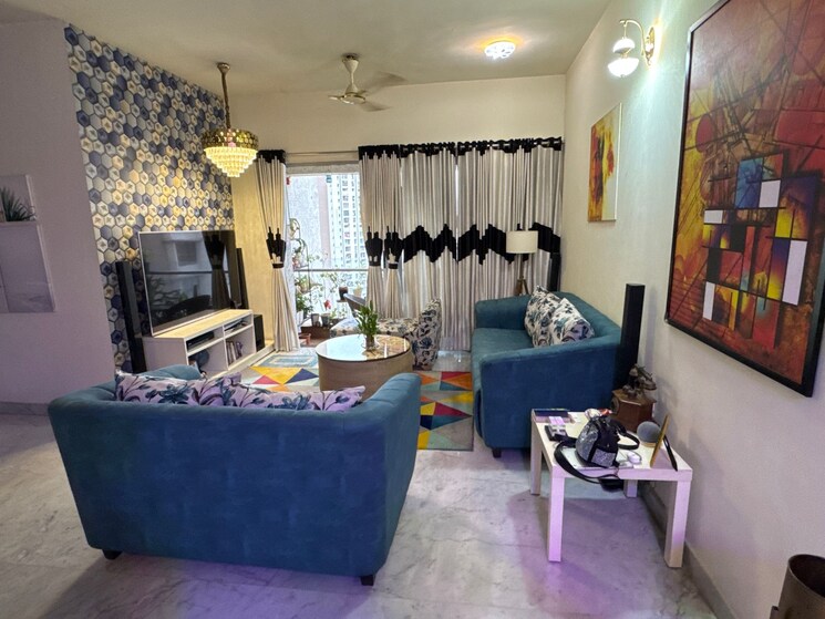 Living Room, lodha-luxuria-priva 3 Bedroom 1200 Sq.Ft. Apartment In Majiwada Thane 9070108