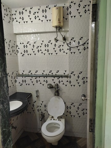 Bathroom in 2 BHK Apartment at Clover Everest World Chs Ltd, Kolshet Road – for Rent
