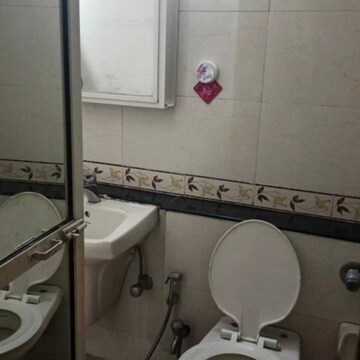 Bathroom in 1 BHK Apartment at Raheja Interface Heights, Mindspace – for Rent