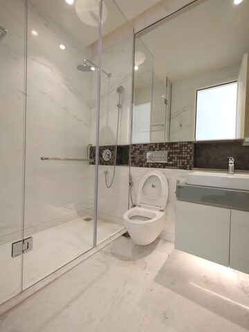Bathroom in 4 BHK Apartment at Bhartiya Leela Residences, Thanisandra Main Road – for Rent