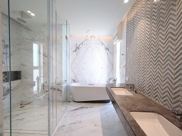 Bathroom in 4 BHK Apartment at Bhartiya Leela Residences, Thanisandra Main Road – for Rent