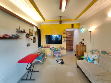 Living Room in 1 BHK Apartment at Lokpuram CHS, Vasant Vihar – for Sale