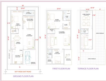Floor Plan in 4 BHK Villa at Krishna Reddy Pet – for Sale