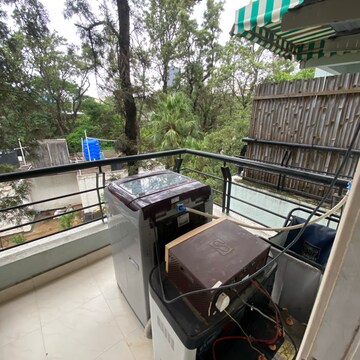 Balcony in 3 BHK Apartment at Allamanda Apartment, Nagar Road – for Rent