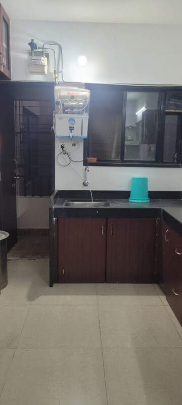 Kitchen in 2 BHK Apartment at J P Heights Apartment, Yashwant Nagar – for Rent