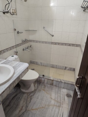 Bathroom in 3 BHK Builder Floor at Saket – for Rent
