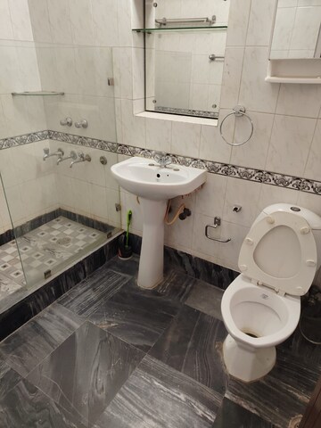 Bathroom in 3 BHK Builder Floor at Saket – for Rent