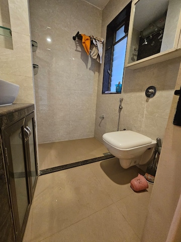 Bathroom in 2 BHK Apartment at Nahar Amaryllis Towers and Plaza, Chandivali – for Rent