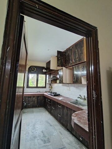 Kitchen in 3 BHK Builder Floor at Malviya Nagar – for Rent