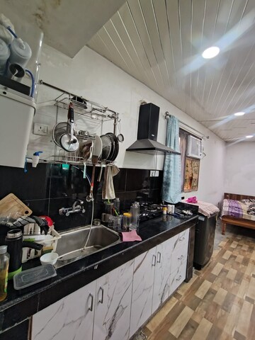 Kitchen in 1 RK Builder Floor at Malviya Nagar – for Rent