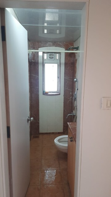 Bathroom in 3 BHK Apartment at Monisha Tower, Andheri West – for Rent