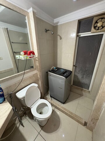 Bathroom in 2.5 BHK Apartment at Hiranandani Meadows, Manpada – for Rent
