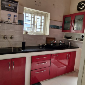 Kitchen in 3 BHK Builder Floor at Kondapur – for Rent
